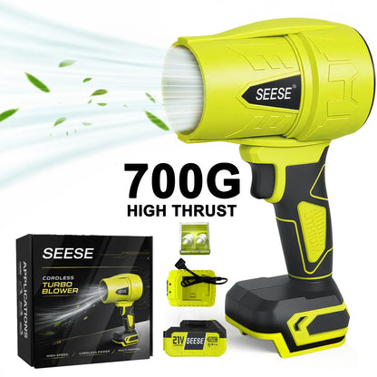 SEESE Turbo Jet Leaf Blower,Cordless Leaf Blower, Violent Turbo Fan, Pure Copper Motor,Car Drying after Wash, Handheld Snow Blower,Cordless Turbo Power Air Duster,Home Improve,Garden Mainte Holiday Gifts, Halloween Gifts