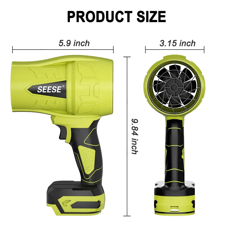 SEESE Turbo Jet Leaf Blower,Cordless Leaf Blower, Violent Turbo Fan, Pure Copper Motor,Car Drying after Wash, Handheld Snow Blower,Cordless Turbo Power Air Duster,Home Improve,Garden Mainte Holiday Gifts, Halloween Gifts